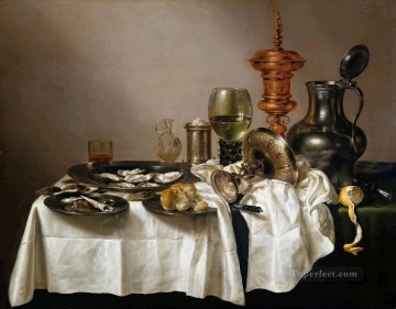 Gilt still lifes Willem Claeszoon Heda Oil Paintings